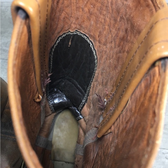 Frye Vintage Black Label Engineer Harness Motorcycle Leather Mens Moto Boots 8.5 - Picture 11 of 13